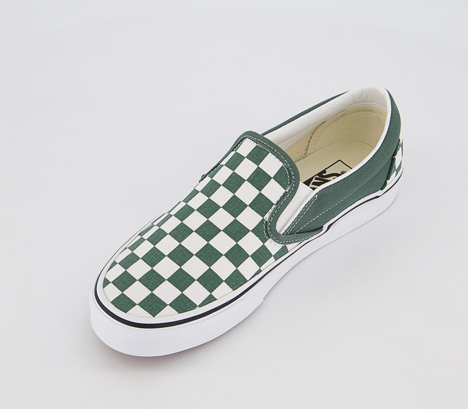 Furgonok Klasszikus Slip On Edzőcipő Színelméleti Kacsa Zöld