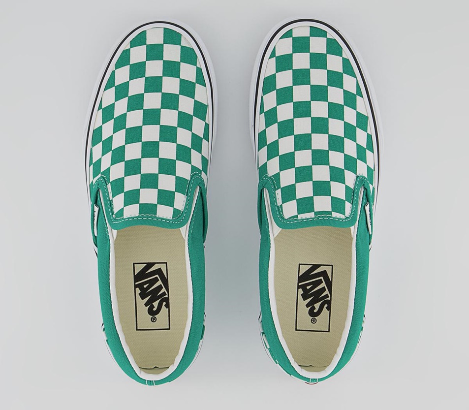 Vans Klasszikus Slip On Edzőcipő Bors Zöld Fehér