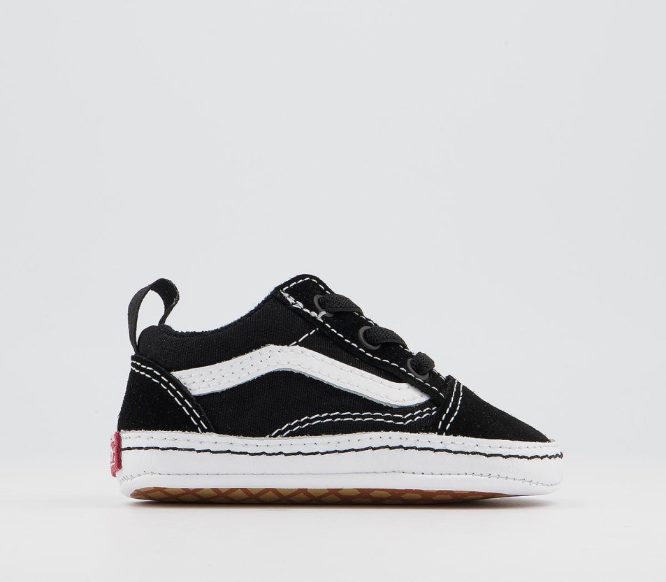 Vans Old Skool Kiságy Edzőcipő Fekete Igaz Fehér