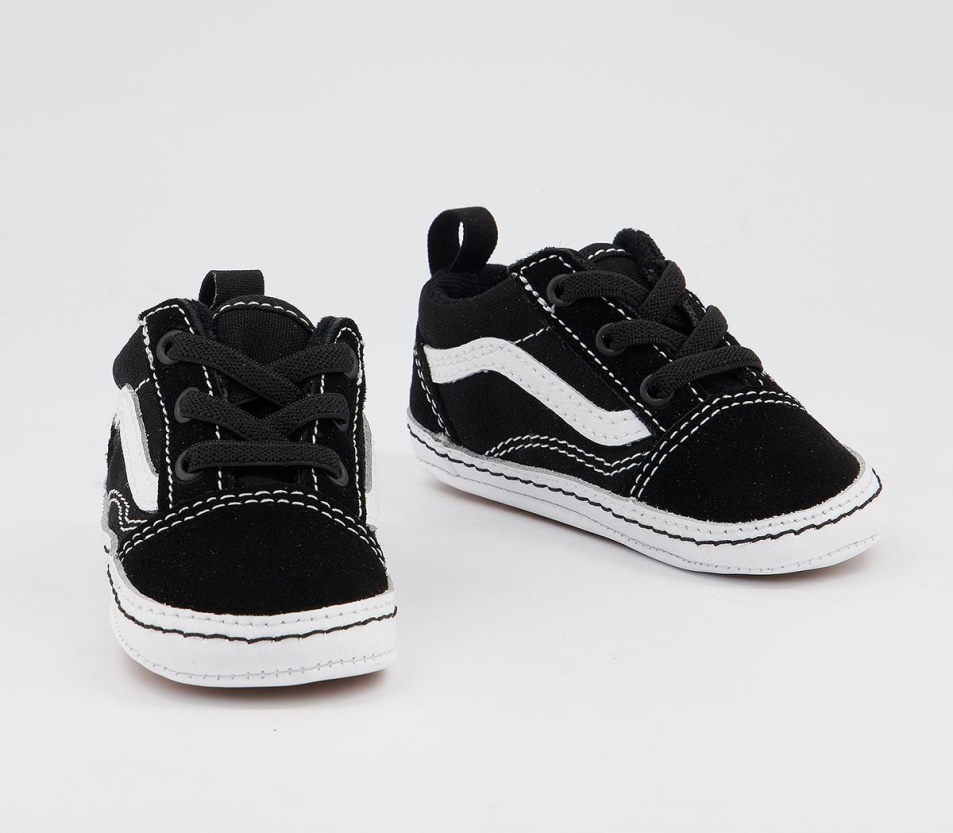 Vans Old Skool Kiságy Edzőcipő Fekete Igaz Fehér