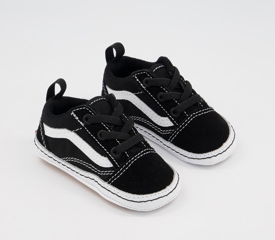 Vans Old Skool Kiságy Edzőcipő Fekete Igaz Fehér