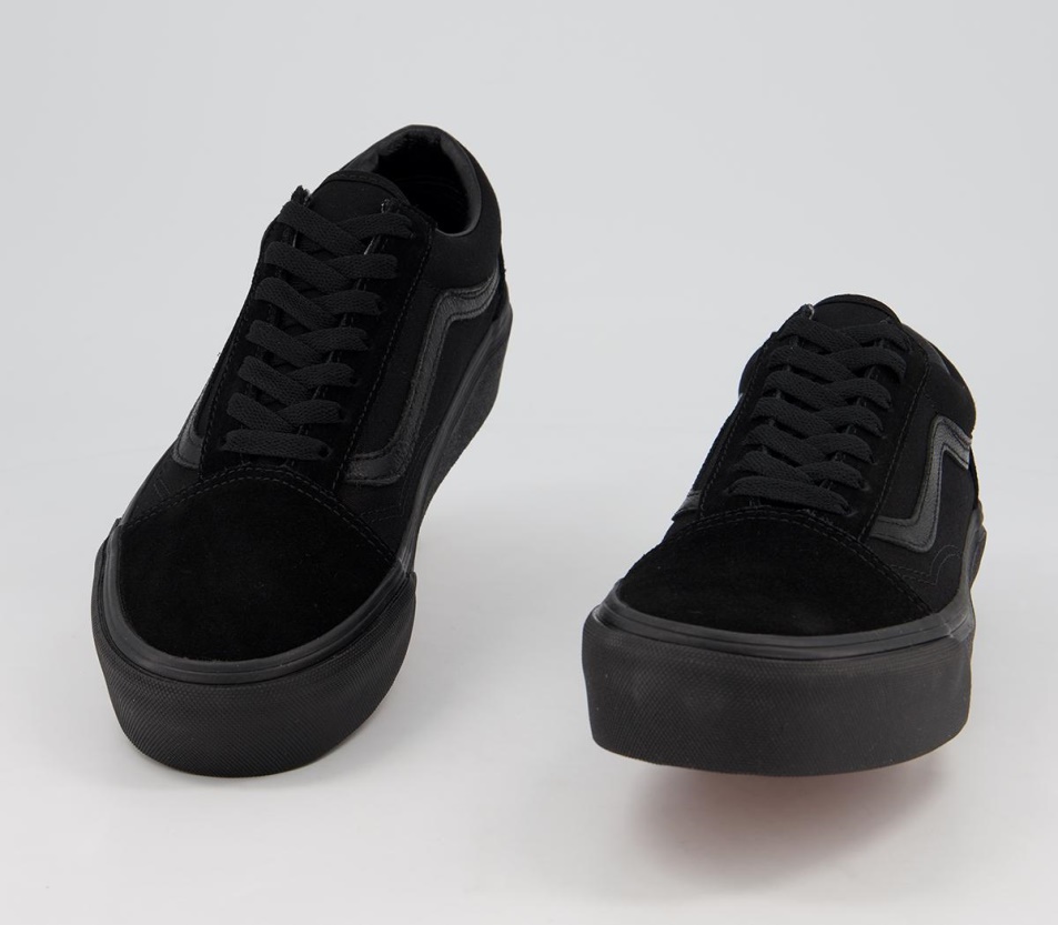Vans Old Skool Platform Edzőcipő Fekete
