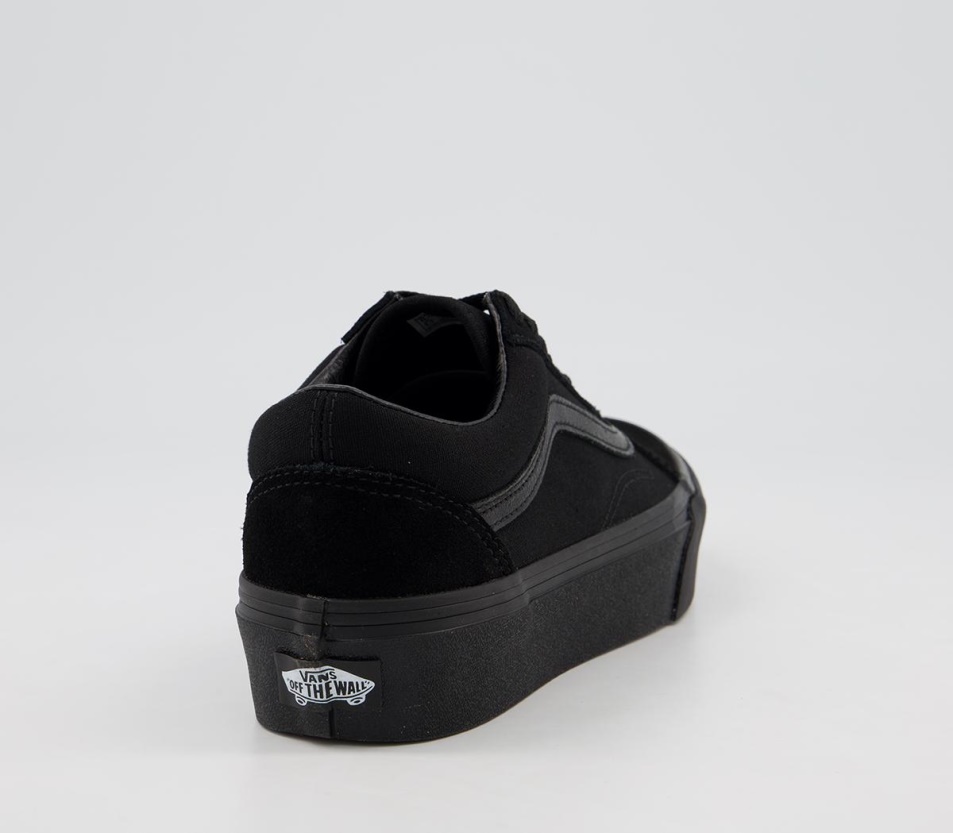 Vans Old Skool Platform Edzőcipő Fekete