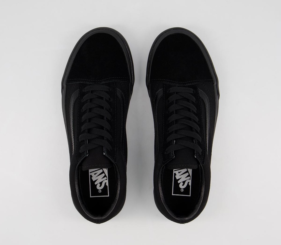 Vans Old Skool Platform Edzőcipő Fekete