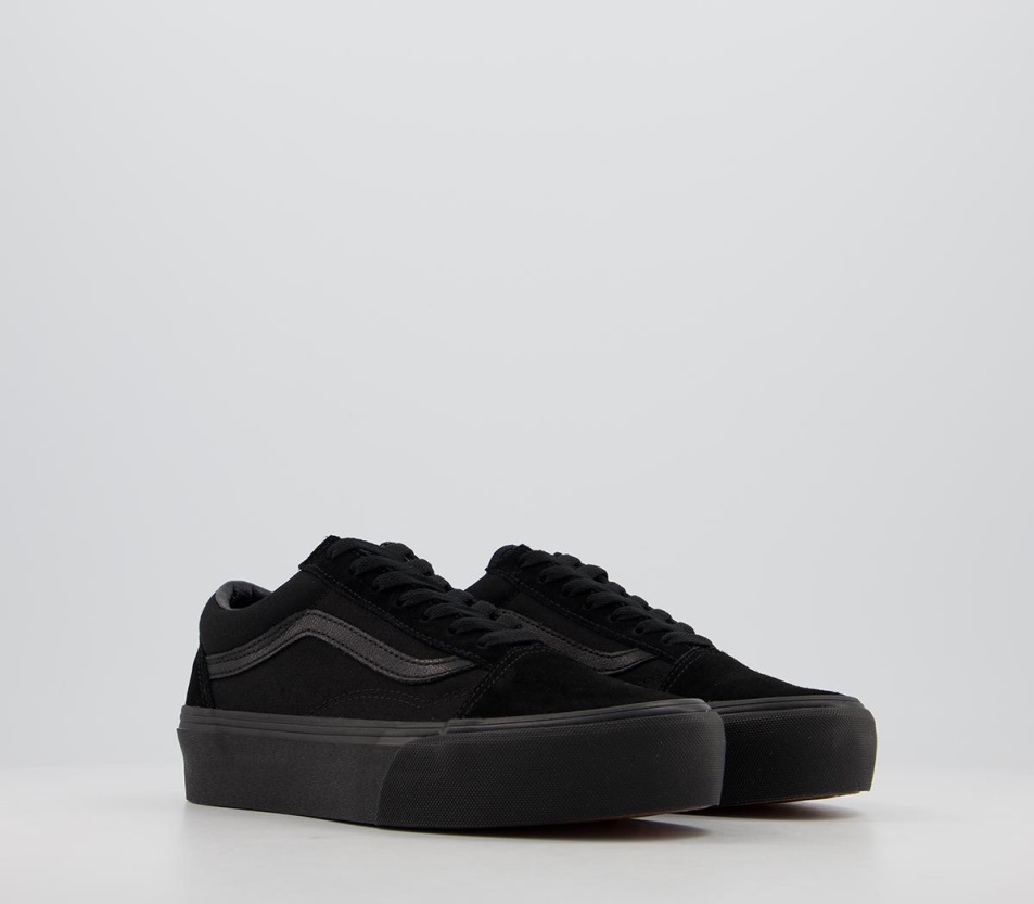 Vans Old Skool Platform Edzőcipő Fekete
