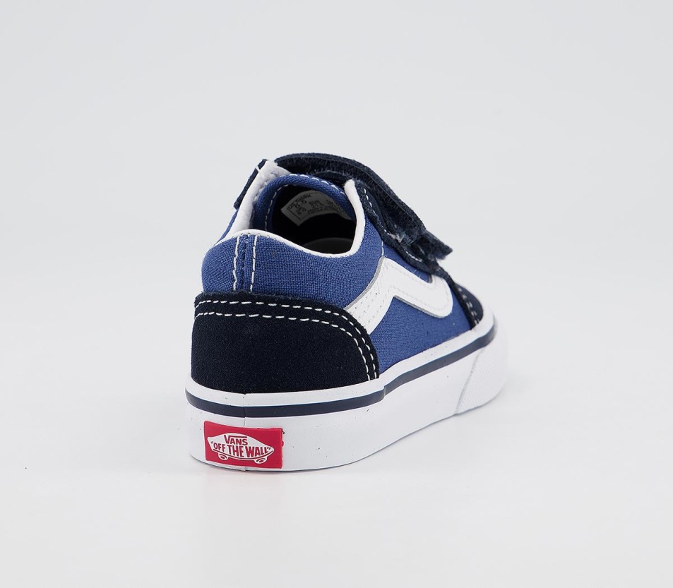 Vans Old Skool Toddler Tornacipő Sötétkék Igaz Fehér