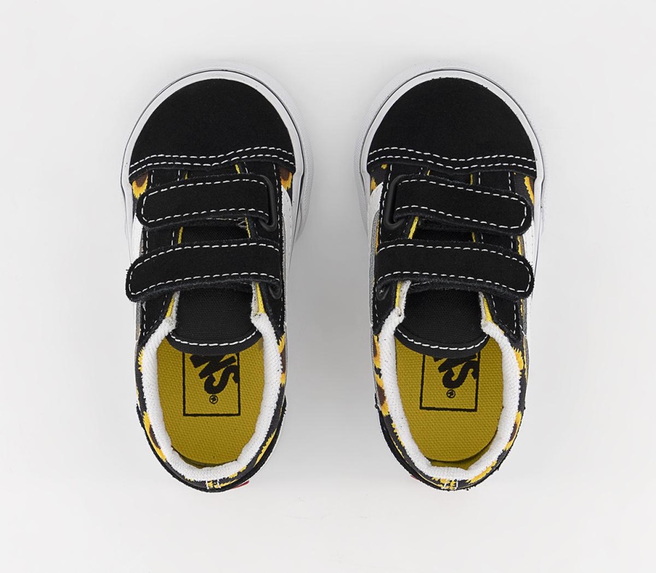 Vans Old Skool Toddler Tornacipő Napraforgó Fekete Sárga