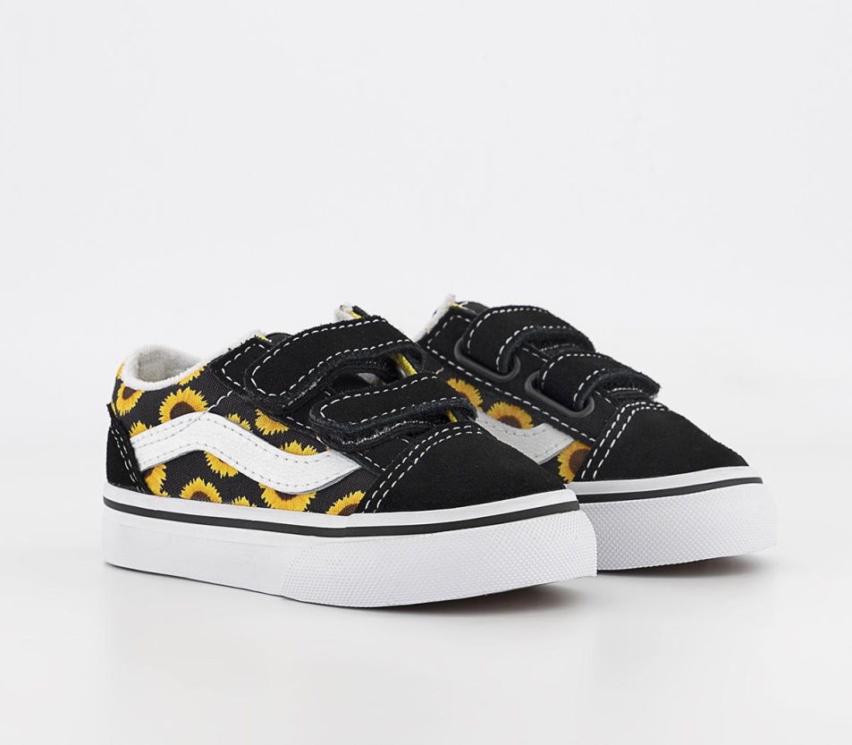 Vans Old Skool Toddler Tornacipő Napraforgó Fekete Sárga