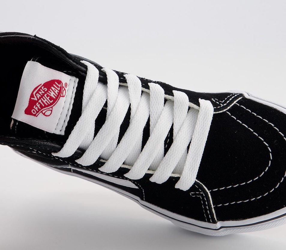 Vans Sk8 Hi Kids Edzőcipő Fekete Fehér