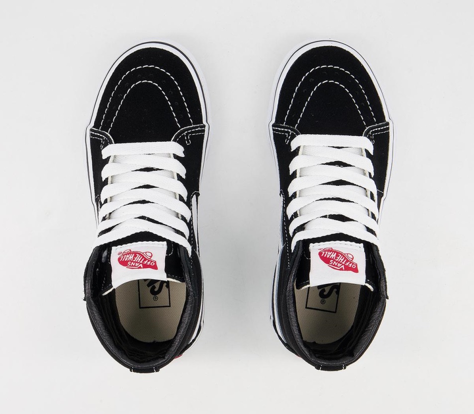 Vans Sk8 Hi Kids Edzőcipő Fekete Fehér