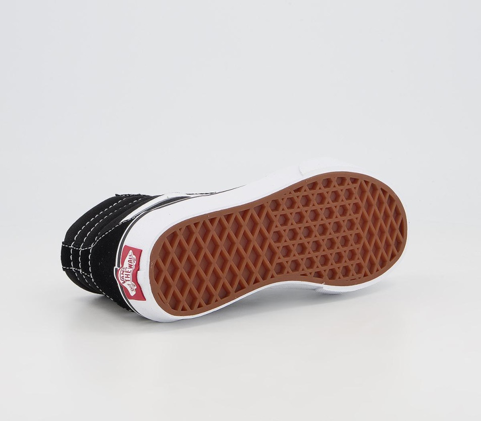 Vans Sk8 Hi Kids Edzőcipő Fekete Fehér