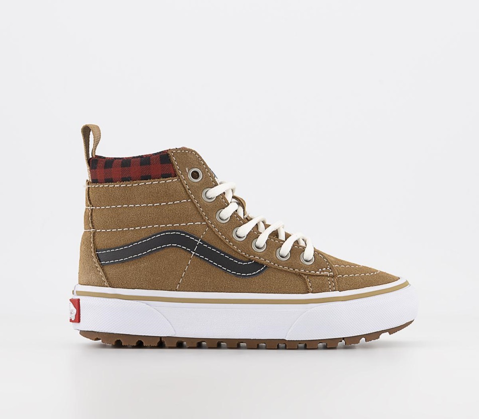 Vans Sk8 Hi Kids Edzőcipő Kockás Barna Fekete