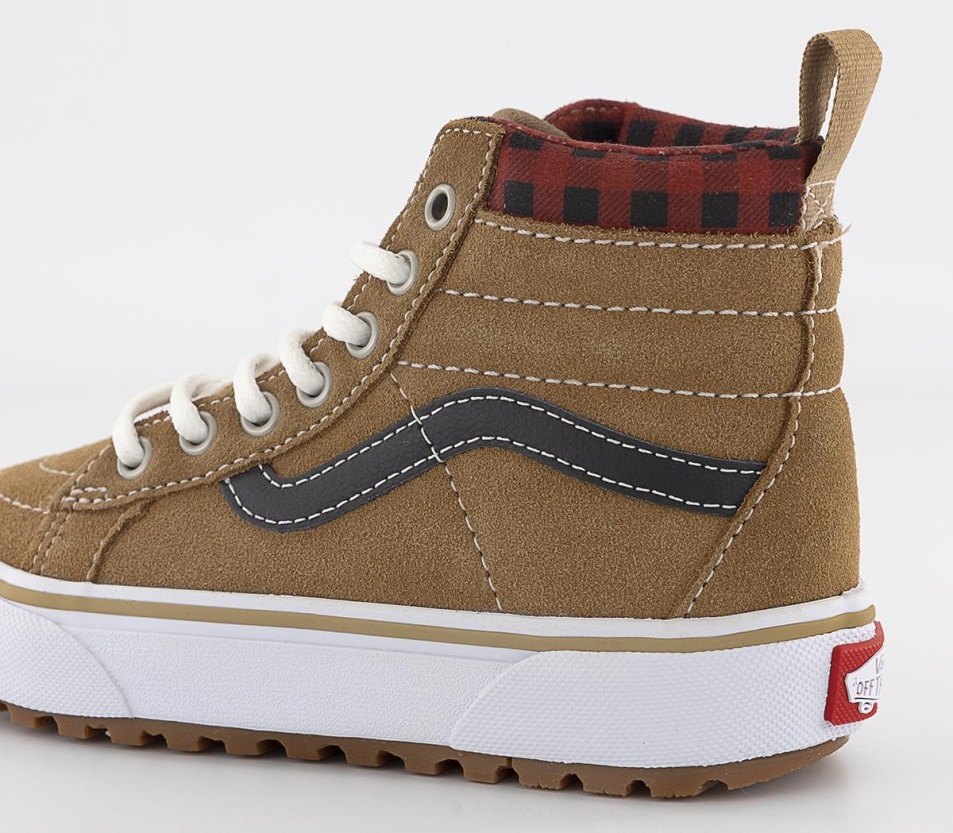 Vans Sk8 Hi Kids Edzőcipő Kockás Barna Fekete