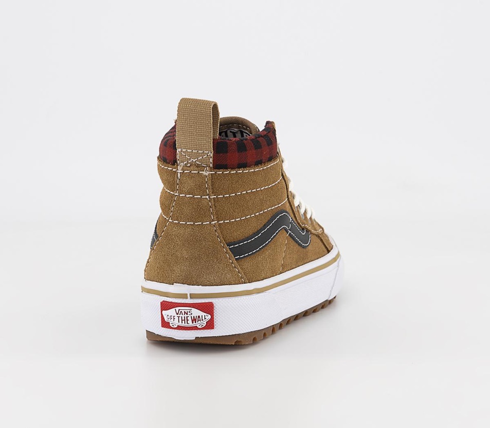 Vans Sk8 Hi Kids Edzőcipő Kockás Barna Fekete