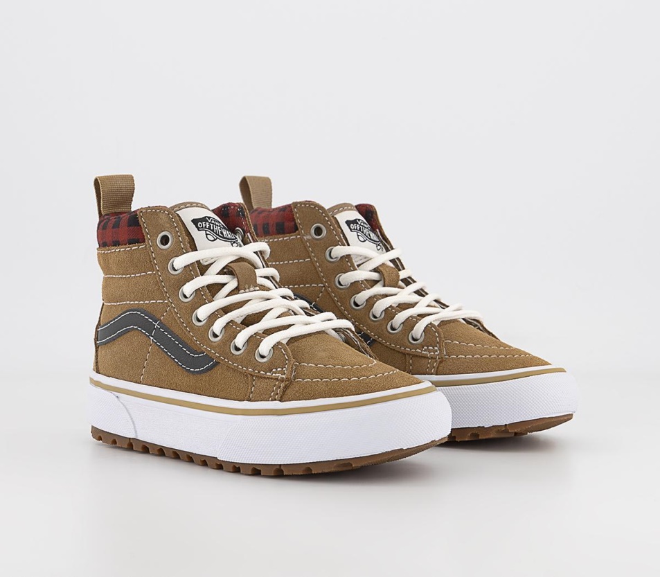 Vans Sk8 Hi Kids Edzőcipő Kockás Barna Fekete