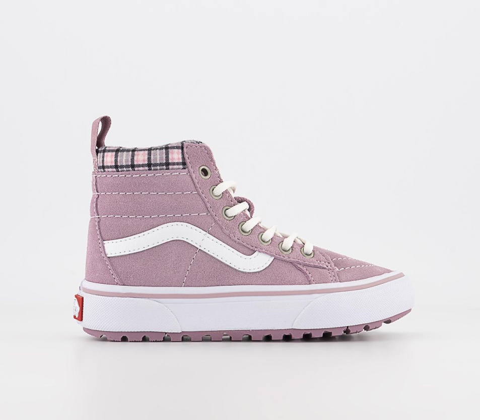 Vans Sk8 Hi Kids Tornacipő Kockás Lila