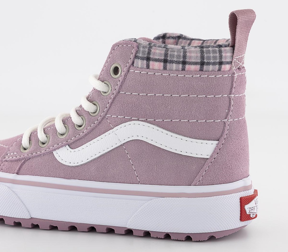 Vans Sk8 Hi Kids Tornacipő Kockás Lila