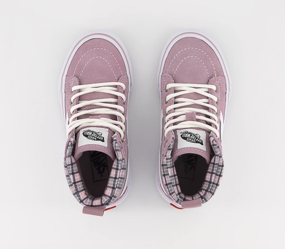 Vans Sk8 Hi Kids Tornacipő Kockás Lila