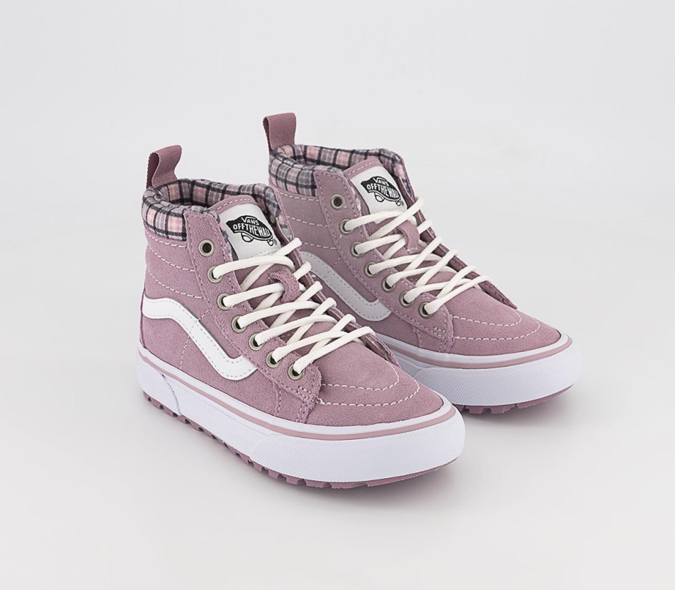 Vans Sk8 Hi Kids Tornacipő Kockás Lila