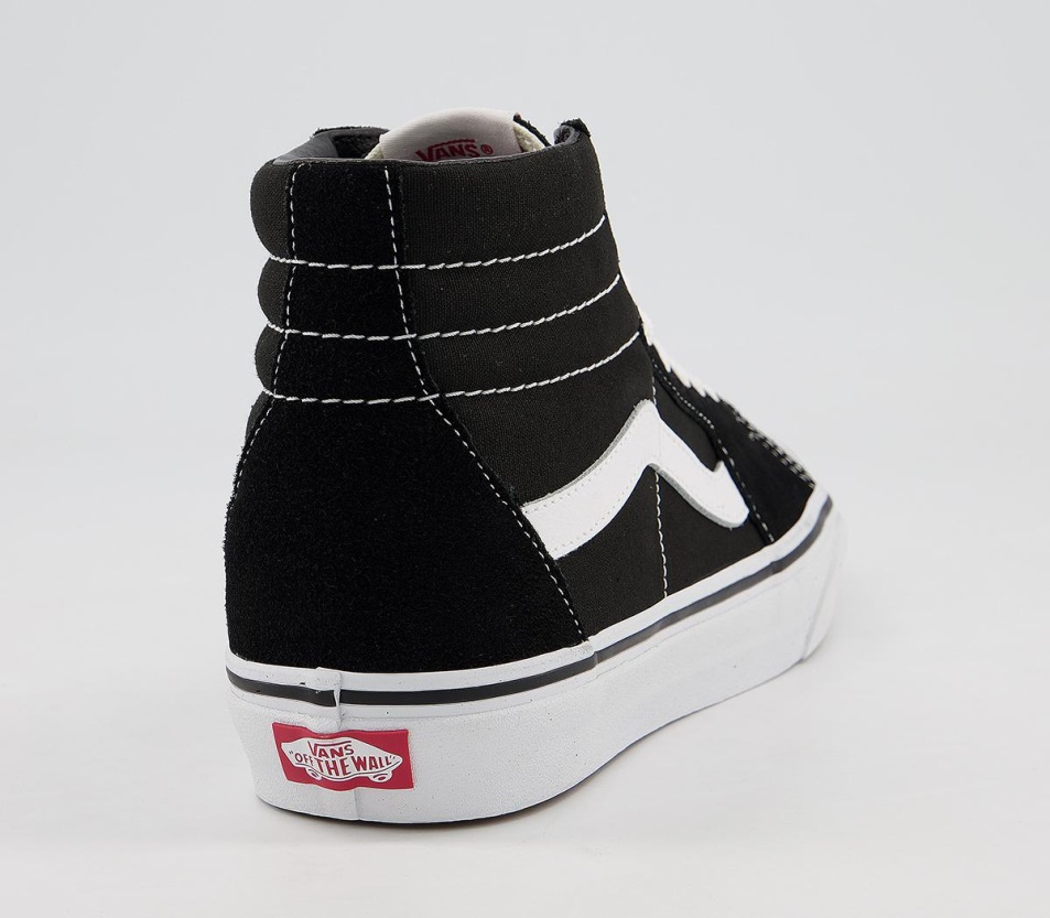 Vans Sk8 Hi Edzőcipők Fekete Fehér Vászon