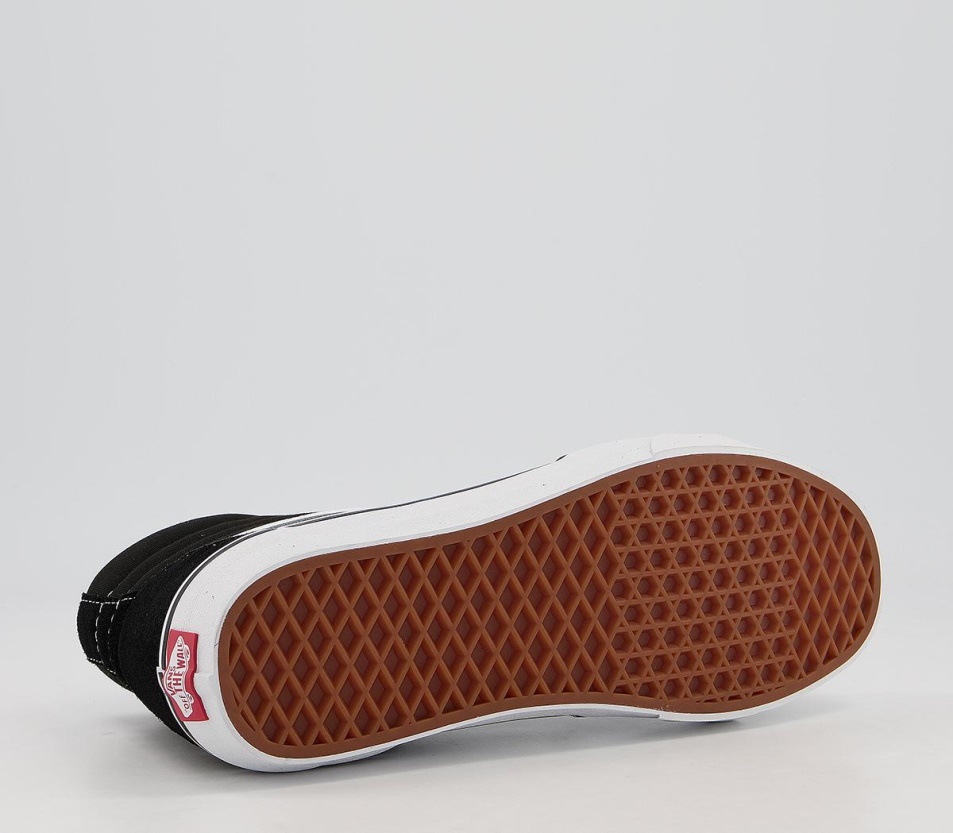 Vans Sk8 Hi Edzőcipők Fekete Fehér Vászon