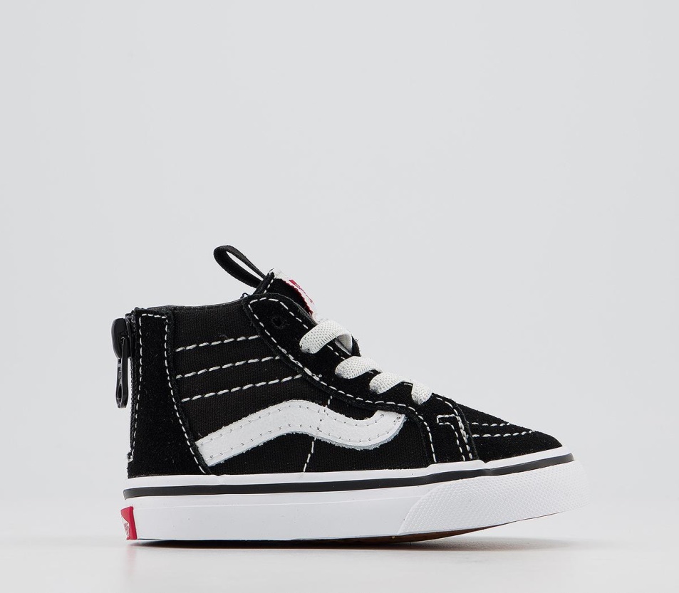 Vans Sk8 Hi Zip Toddler Fekete Fehér