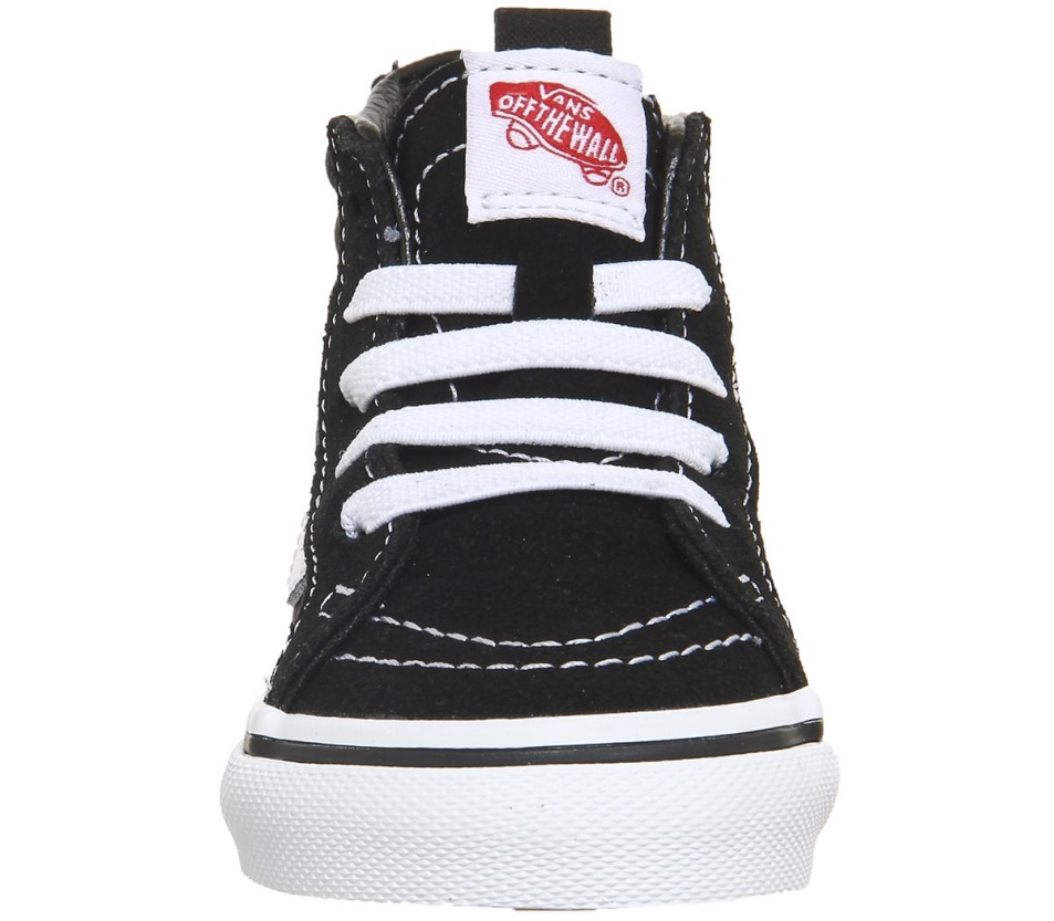 Vans Sk8 Hi Zip Toddler Fekete Fehér
