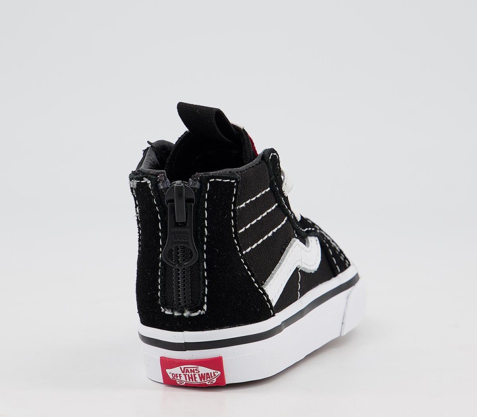 Vans Sk8 Hi Zip Toddler Fekete Fehér