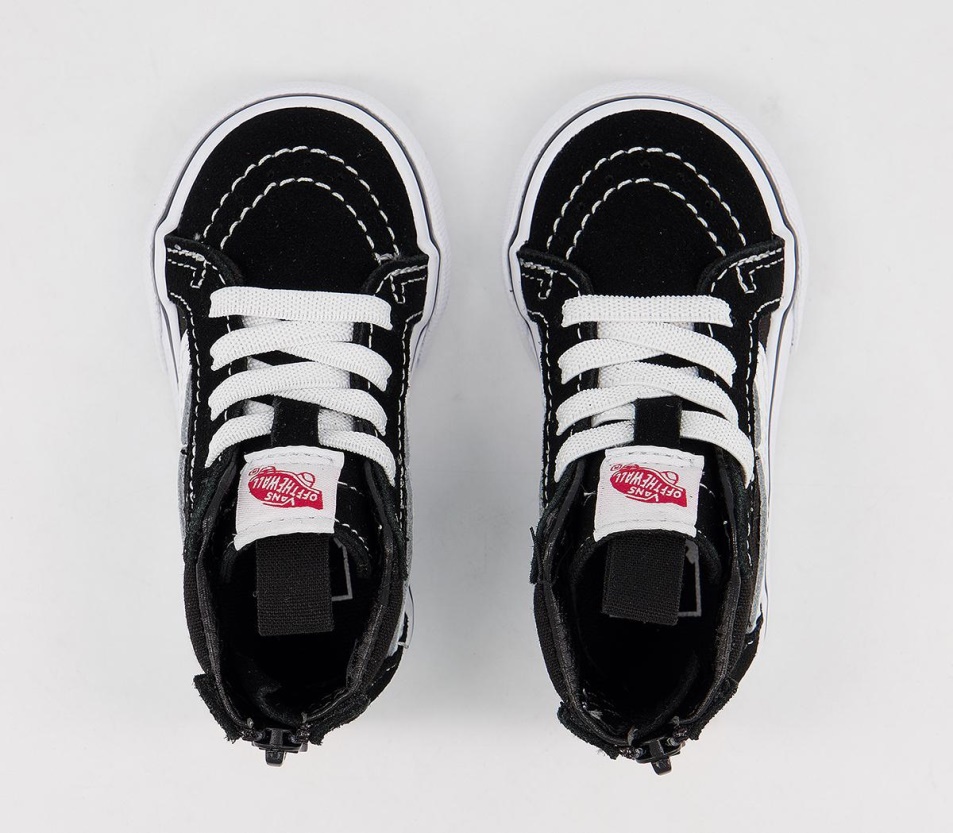 Vans Sk8 Hi Zip Toddler Fekete Fehér