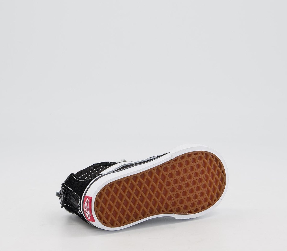 Vans Sk8 Hi Zip Toddler Fekete Fehér