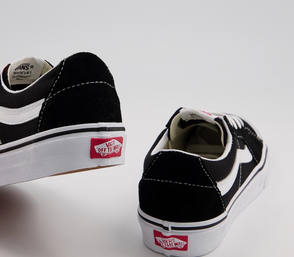 Vans Sk8 Alacsony Edzőcipő Fekete Igaz Fehér