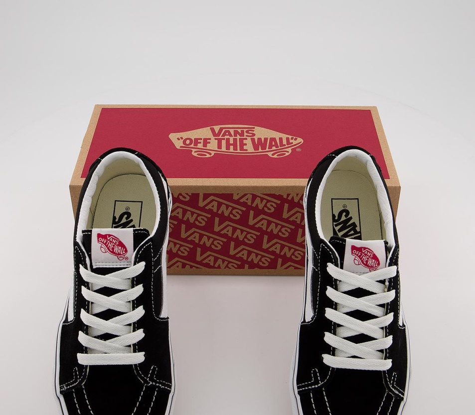 Vans Sk8 Alacsony Edzőcipő Fekete Igaz Fehér