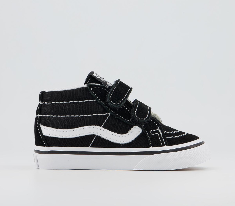Vans Sk8 Mid Reissue Tipegő Edzőcipő Fekete Fehér