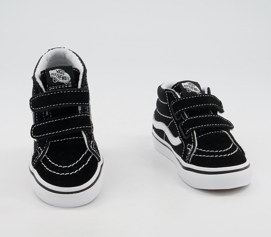 Vans Sk8 Mid Reissue Tipegő Edzőcipő Fekete Fehér