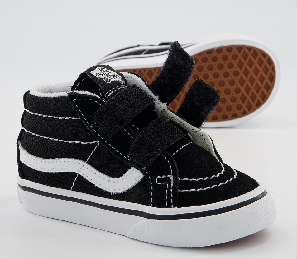 Vans Sk8 Mid Reissue Tipegő Edzőcipő Fekete Fehér
