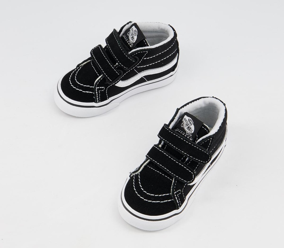 Vans Sk8 Mid Reissue Tipegő Edzőcipő Fekete Fehér