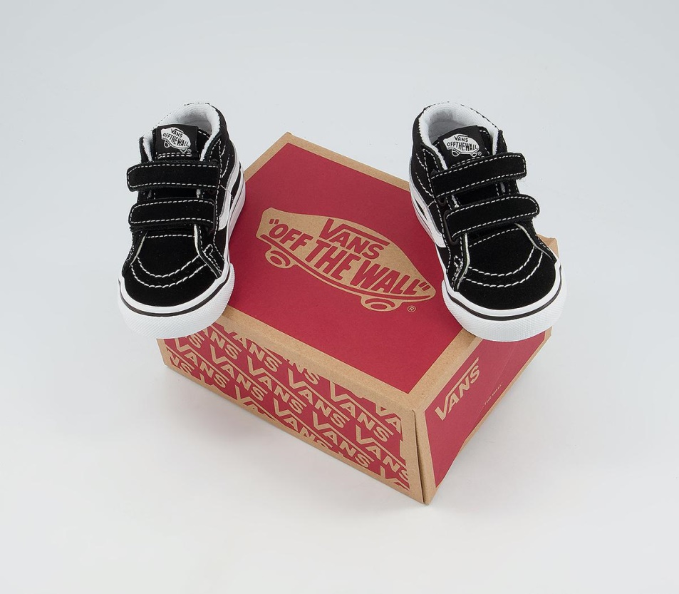 Vans Sk8 Mid Reissue Tipegő Edzőcipő Fekete Fehér