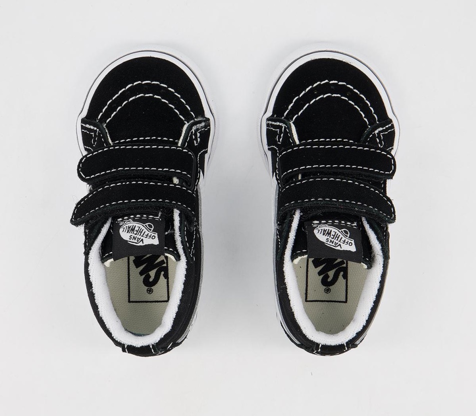 Vans Sk8 Mid Reissue Tipegő Edzőcipő Fekete Fehér