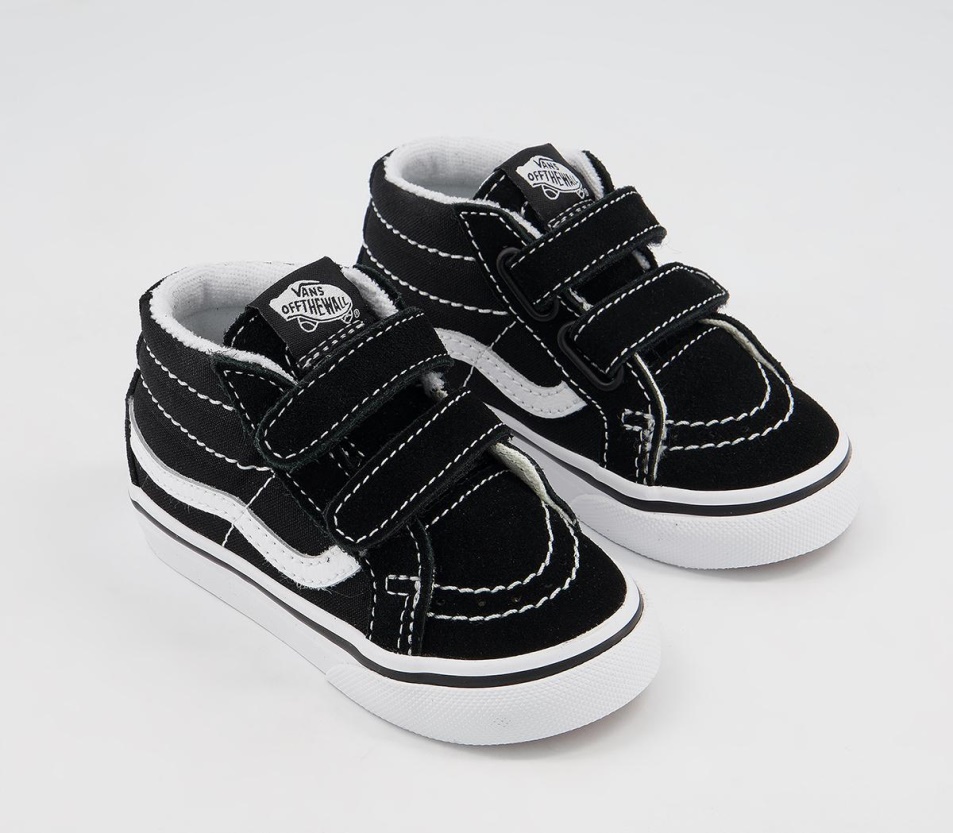 Vans Sk8 Mid Reissue Tipegő Edzőcipő Fekete Fehér