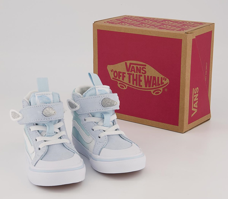 Vans Sk8 Mid Reissue Tipegő Edzőcipő Finom Kék Unikornis
