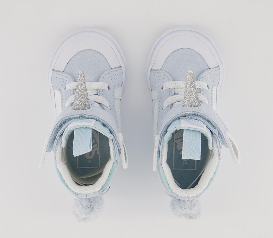 Vans Sk8 Mid Reissue Tipegő Edzőcipő Finom Kék Unikornis