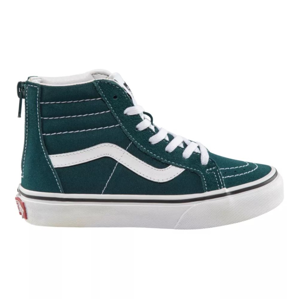 Vans Gyerek óvodai Sk8-hi Cipzáros Gördeszka Cipő Színelmélet Mély Kékeszöld