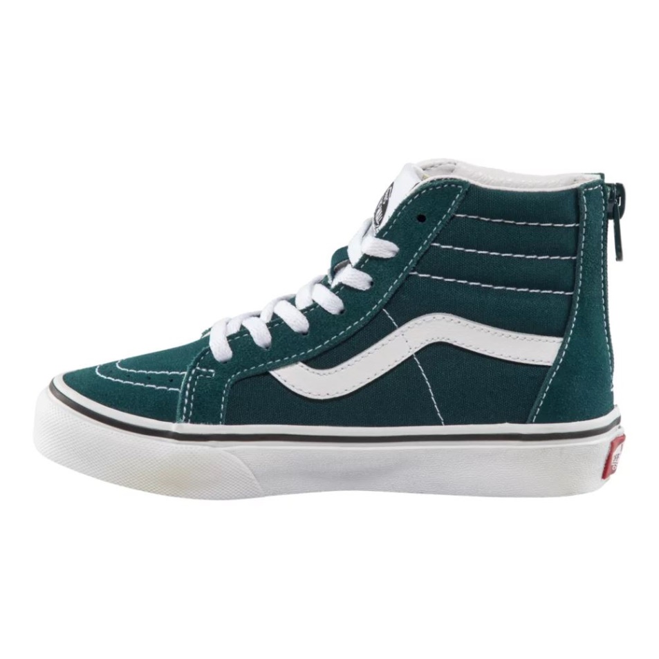 Vans Gyerek óvodai Sk8-hi Cipzáros Gördeszka Cipő Színelmélet Mély Kékeszöld