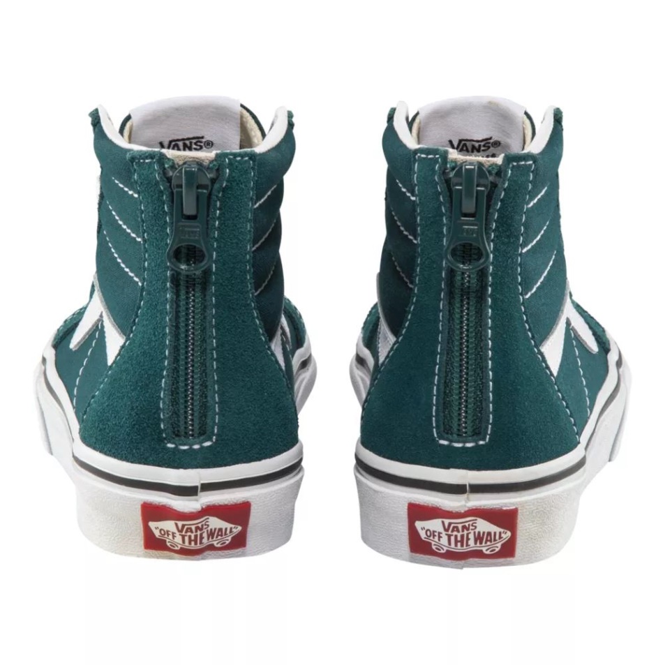 Vans Gyerek óvodai Sk8-hi Cipzáros Gördeszka Cipő Színelmélet Mély Kékeszöld