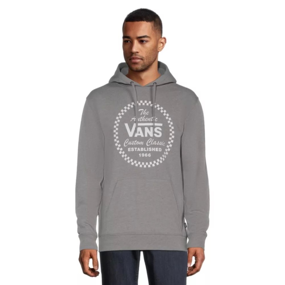 Vans Férfi Sportos Pulóver Kapucnis, Cement Hanga