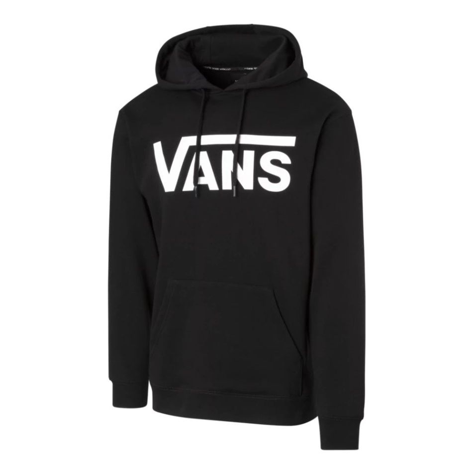 Vans Férfi Klasszikus Pulóver Kapucnis Pulóver - Fekete/fehér Fekete Fehér