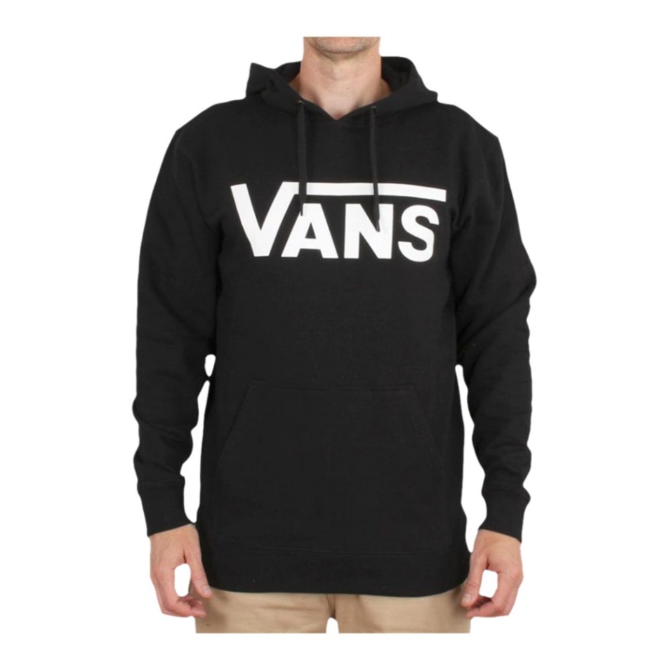 Vans Férfi Klasszikus Pulóver Kapucnis Pulóver - Fekete/fehér Fekete Fehér