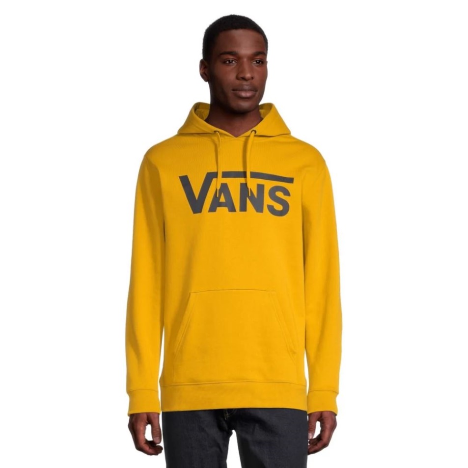 Vans Férfi Klasszikus Pulóver Kapucnis Pulóver Aranysárga