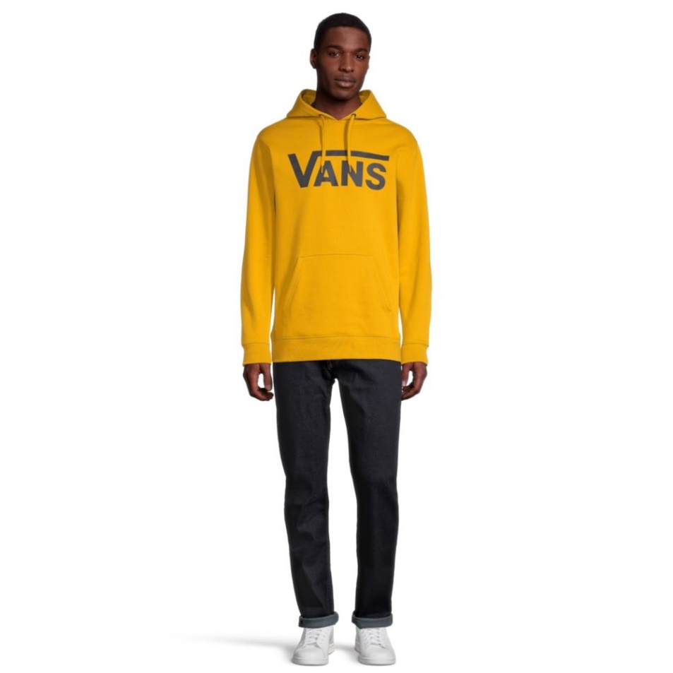 Vans Férfi Klasszikus Pulóver Kapucnis Pulóver Aranysárga