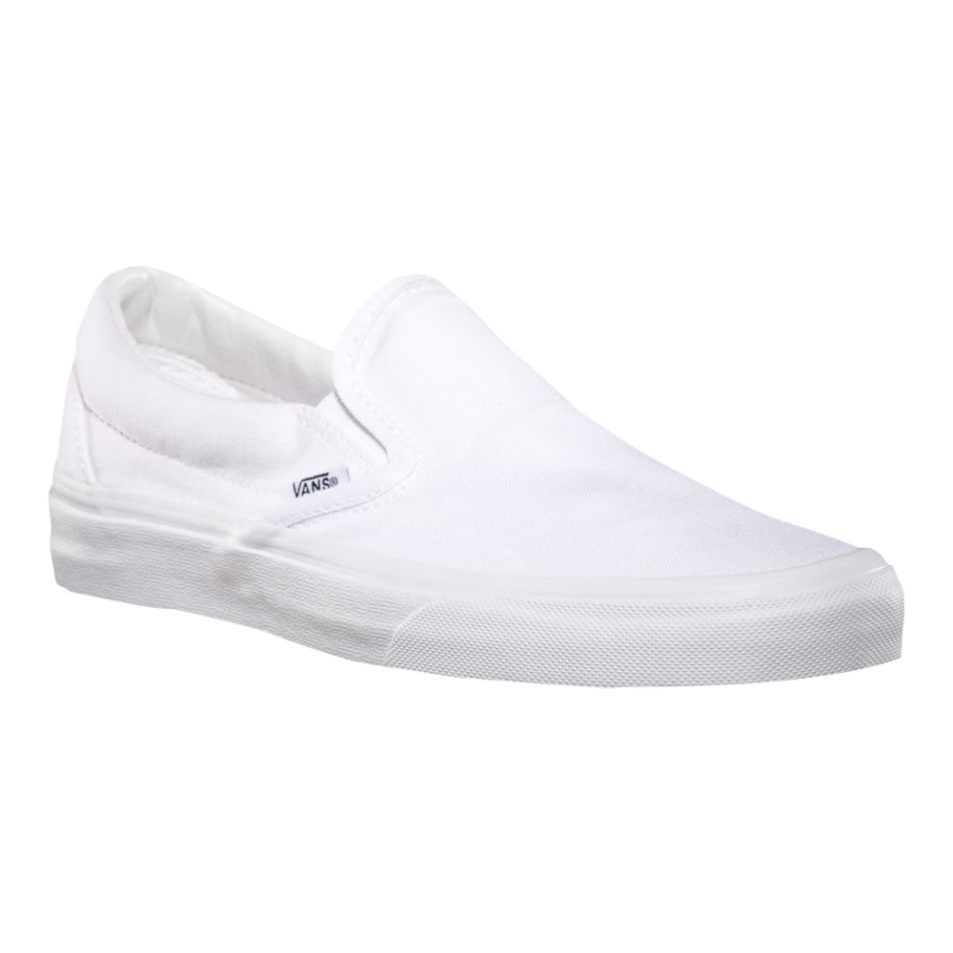 Vans Férfi Klasszikus Gördeszka Cipő Tornacipő Alacsony Felső Slip Lélegző Fehér